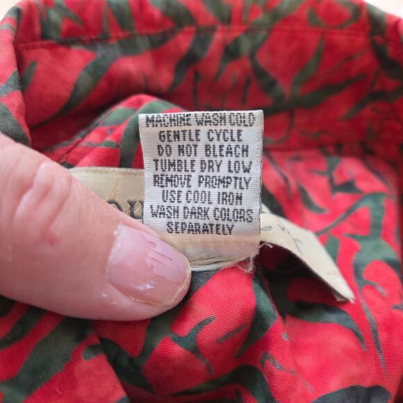 Johari West Hawaiian Shirt Moonlight Forest Batik Print, Cotton sz XL - Picture 5 of 8